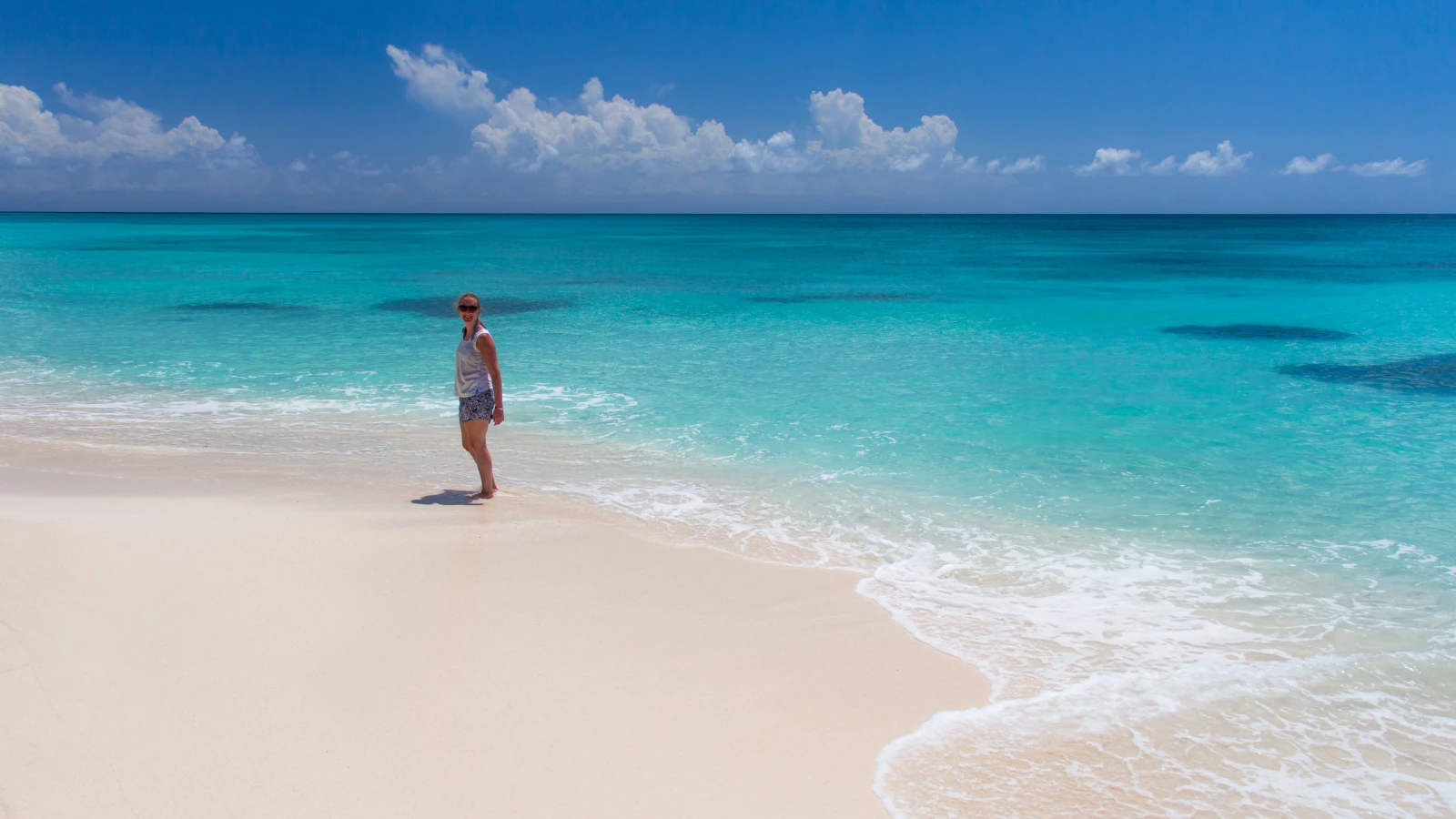 Playa de Isla Saona con palmeras